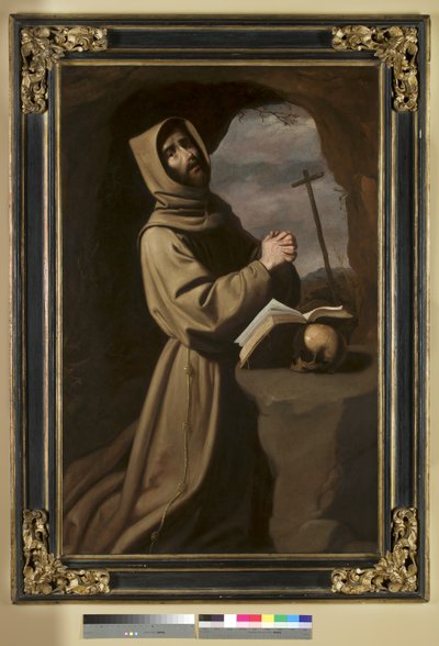 Saint François en prière dans une grotte - Francisco de Zurbaran